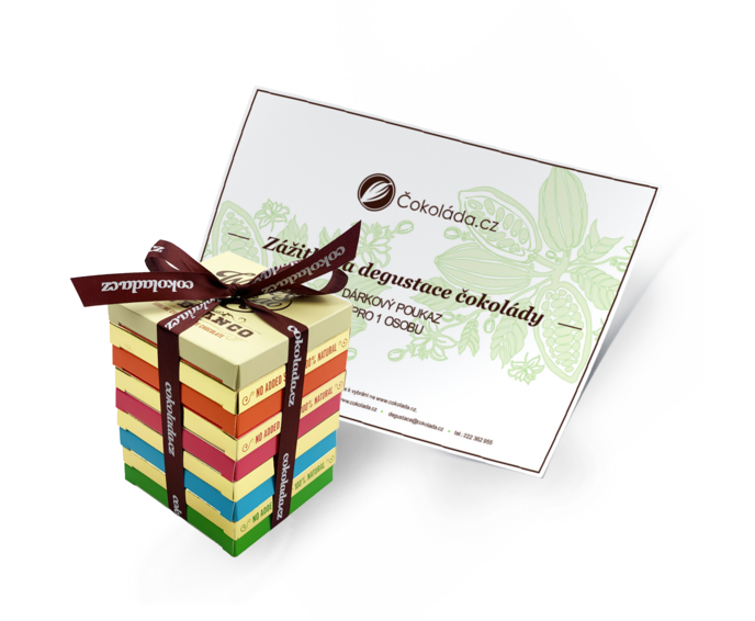Dárkový poukaz na degustaci čokolády s dárkovým balením