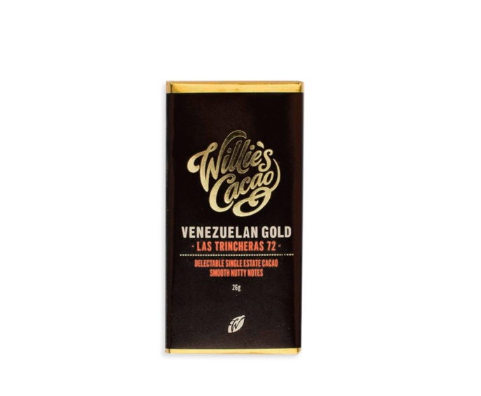 Willie's Cacao BABY 72% hořká čokoláda Las Trincheras Gold 26 g
