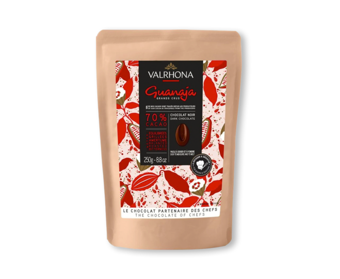 Valrhona 70% hořká čokoláda pecky GUANAJA 250g