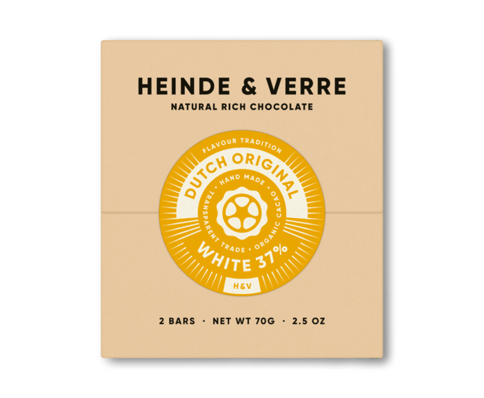 Heinde & Verre 37% bílá čokoláda Dutch Original White Lemon s citrónem 70 g