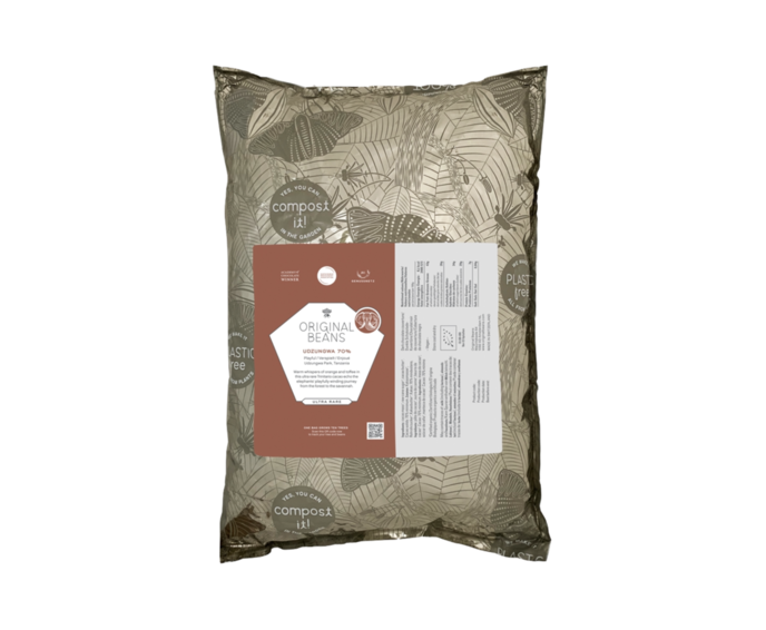 Original Beans 70% hořké čokoládové knoflíky UDZUNGWA BIO 2 kg