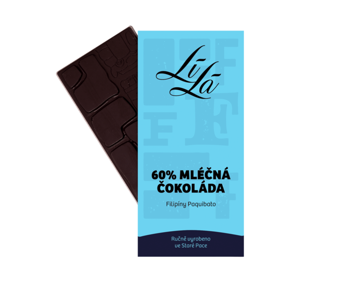 LÍLÁ 60% mléčná čokoláda FILIPÍNY PAQUIBATO 50 g