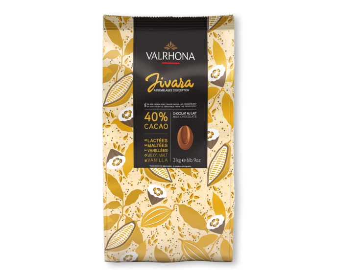 Valrhona 40% mléčná čokoláda MAX PECKY JIVARA 3 kg