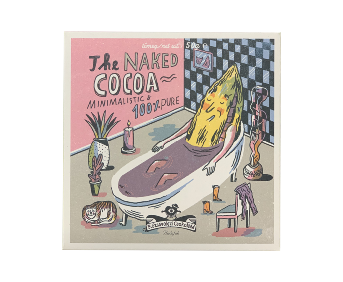 Rózsavölgyi Csokoládé 100% hořká čokoláda The Naked Cacao - Minimalistic 50 g