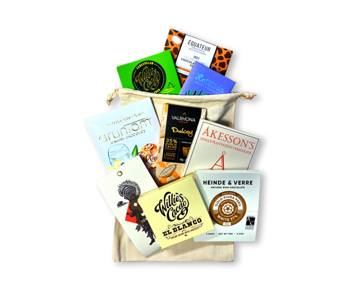 BÍLÁ V PYTLI degustační sada čokolád 540 g