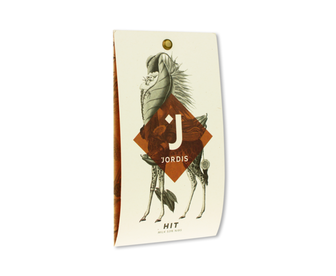 Jordi's 53% mléčná čokoláda HIT Cocoa Nibs 50 g