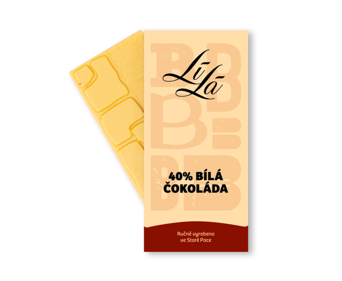 LÍLÁ 40% BÍLÁ čokoláda 50 g