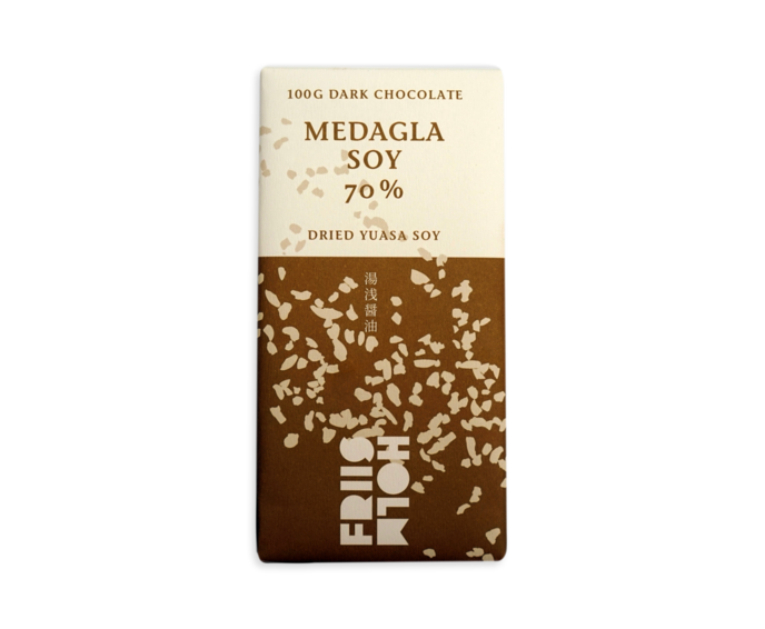 FRIIS-HOLM 70% hořká čokoláda se sójovými boby MEDAGLA SOY 100 g