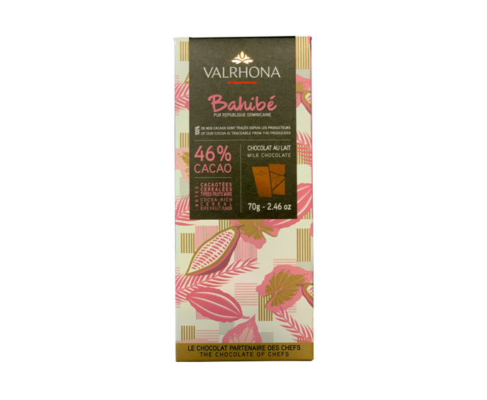 Valrhona 46% mléčná čokoláda BAHIBE 70 g