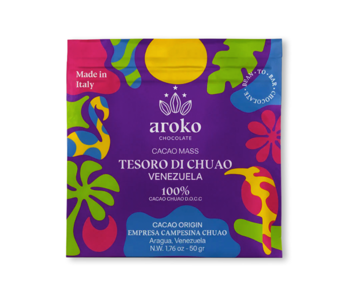 AROKO CHOCOLATE 100% hořká čokoláda TESORO CHUAO D.O.C.C. 50 g