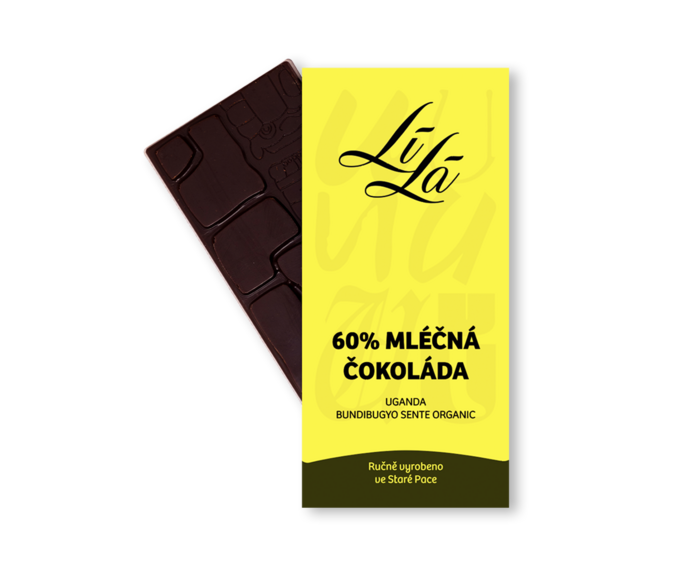 LÍLÁ 60% mléčná čokoláda UGANDA 50 g