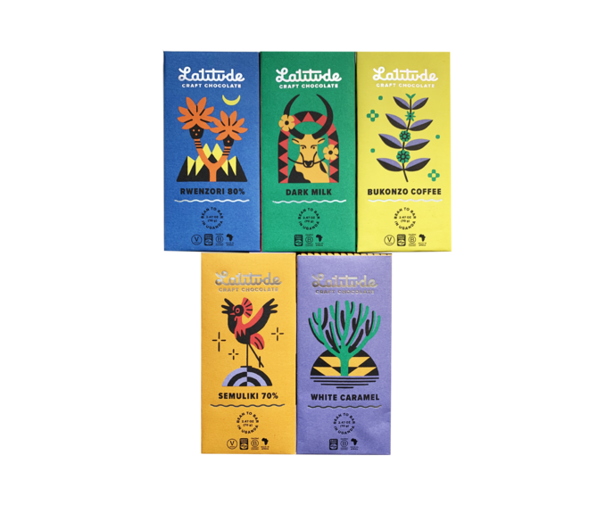 Latitude degustační sada čokolád NALUBAALE 350 g