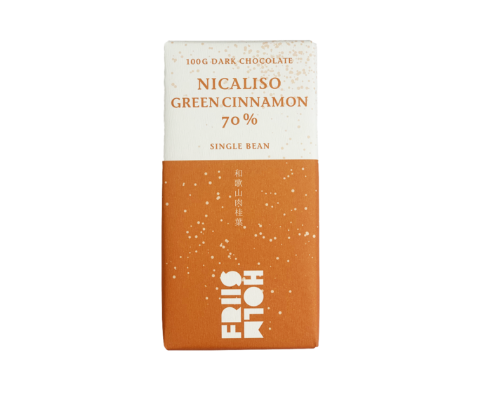 FRIIS-HOLM 70% hořká čokoláda NICALISO GREEN CINNAMON Nicaragua 100 g