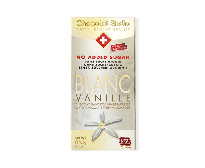 Stella 26% bílá čokol. bez cukru s vanilkou 100 g