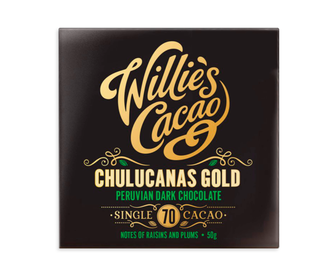 Willie's Cacao 70% hořká čokoláda Chulucanas Gold Peru 50 g