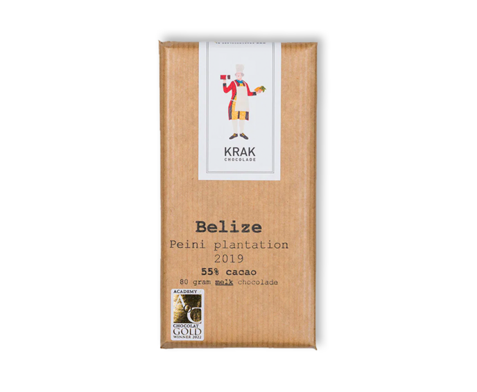 KRAK 55% mléčná čokoláda BELIZE Peini Plantation 2019 80 g