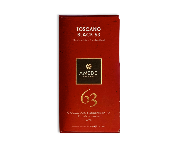 Amedei Toscano Black 63% hořká čokoláda 50 g
