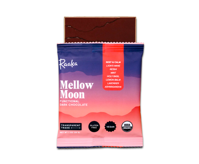 Raaka 64% hořká čokoláda MELLOW MOON 28 g