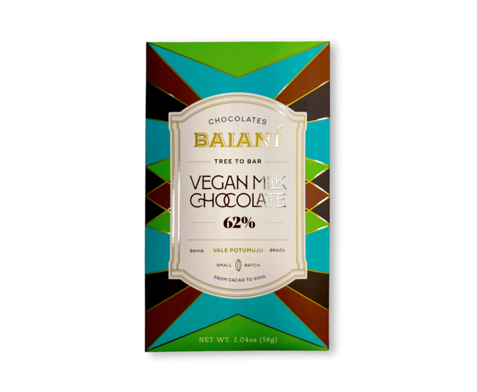 Baianí Chocolates 62% hořká čokoláda VEGAN MILK 58 g