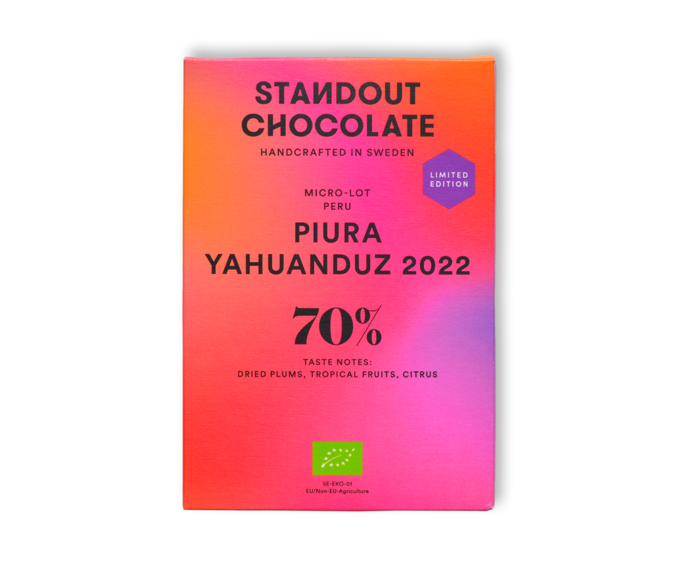 Standout Chocolate 70% hořká čokoláda Piura Yahuandez 2022 Limited Edition BIO 50 g