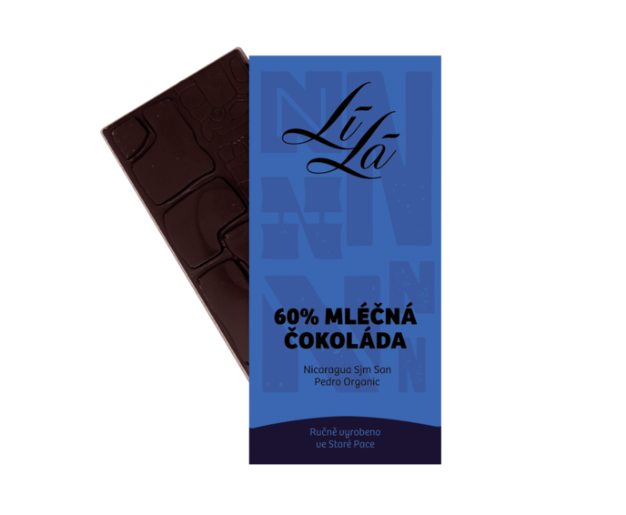 LÍLÁ 60% mléčná čokoláda Nikaragua 50 g