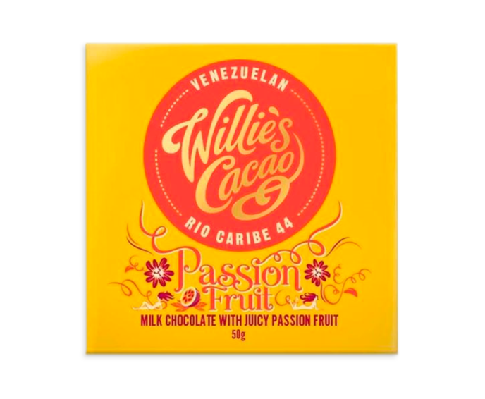 Willie's Cacao 44% mléčná čokoláda s mučenkou Passion Fruit Rio Caribe 50 g