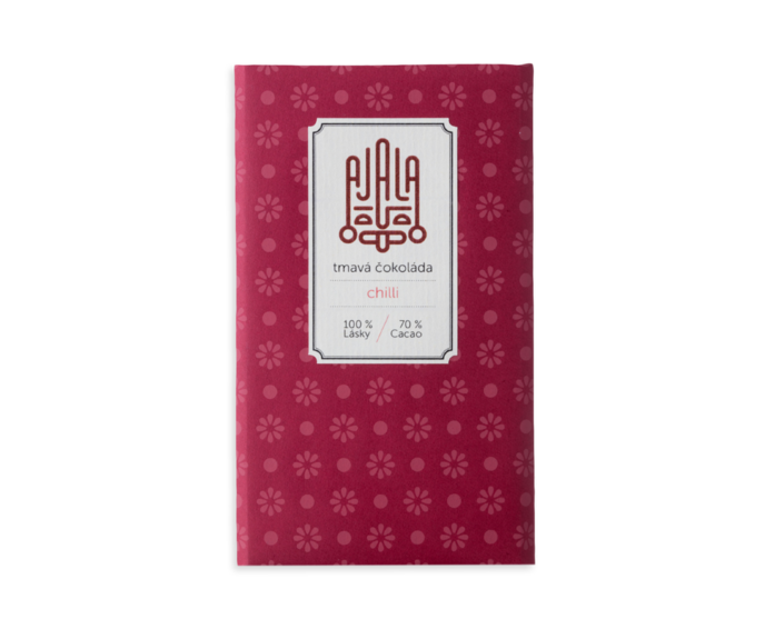 Ajala 70% hořká čokoláda CHILLI BIO 45 g