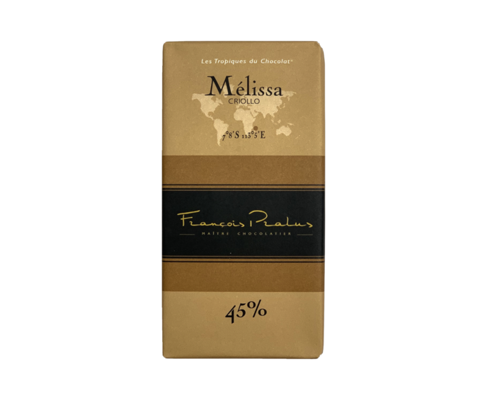 Francois Pralus 45% mléčná čokoláda MÉLISSA BIO 100 g