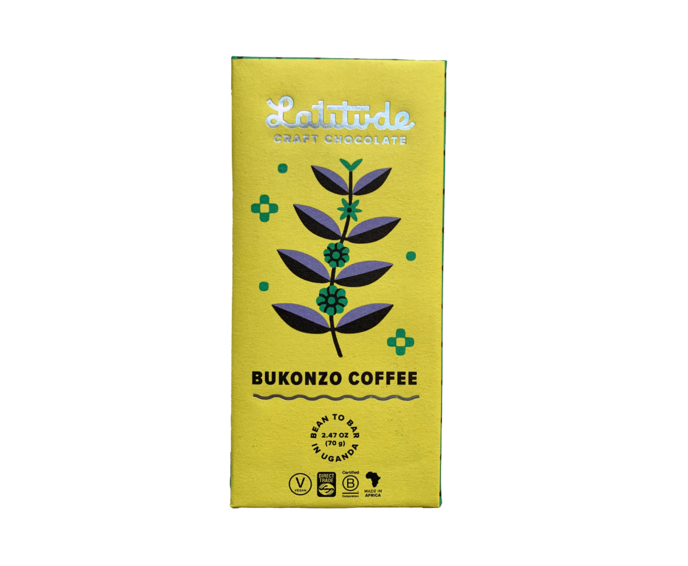 Latitude 70% hořká čokoláda BUKONZO COFFEE 70 g