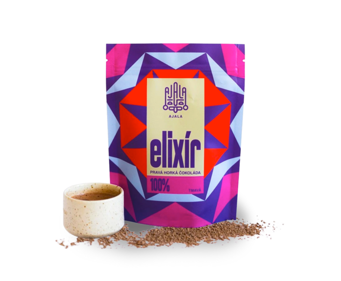 Ajala ELIXÍR 100% pravá horká hořká čokoláda TMAVÁ 250 g