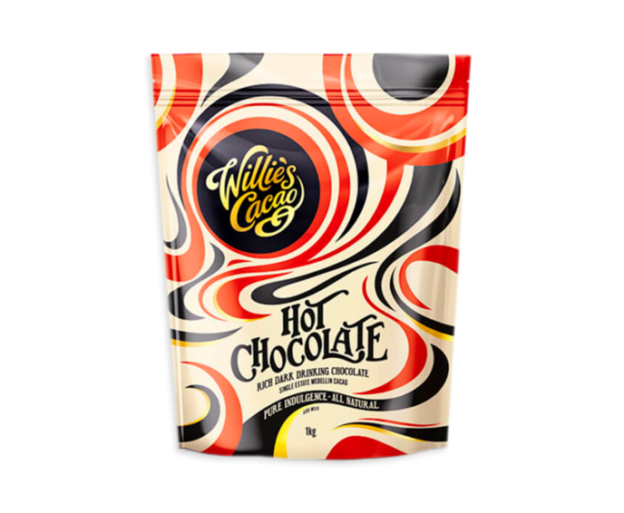 Willie's Cacao MAXI Hot Chocolate Kolumbie Medellin 52%, horká čokoláda 1 kg