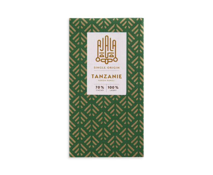 Ajala 70% hořká čokoláda TANZANIE Kokoa Kamili Single Origin BIO 45 g