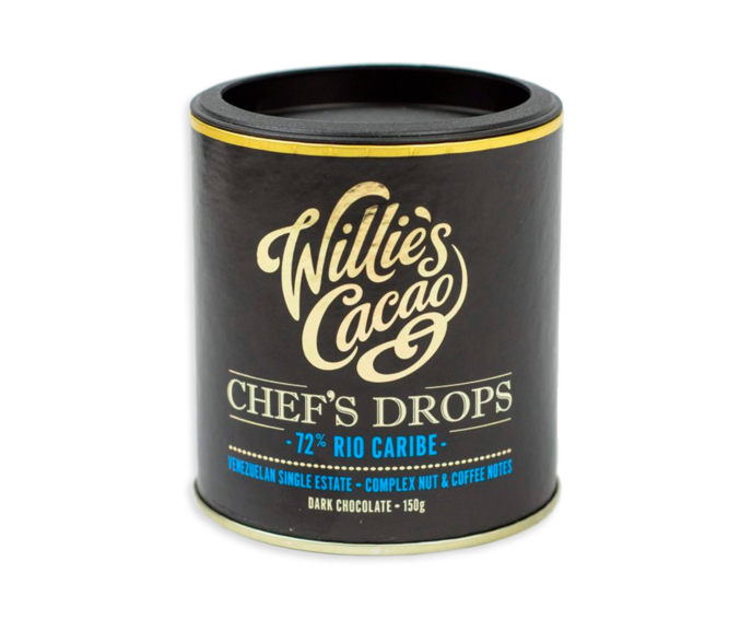 Willie's Cacao 72% hořké čokoládové čočky Rio Caribe 150 g