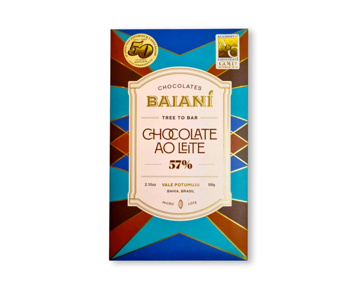 Baianí Chocolates 57% mléčná čokoláda DARK MILK 58 g