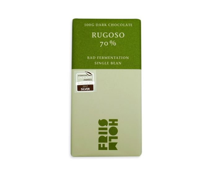 FRIIS-HOLM 70% hořká čokoláda RUGOSO BAD FERMENTATION 100 g