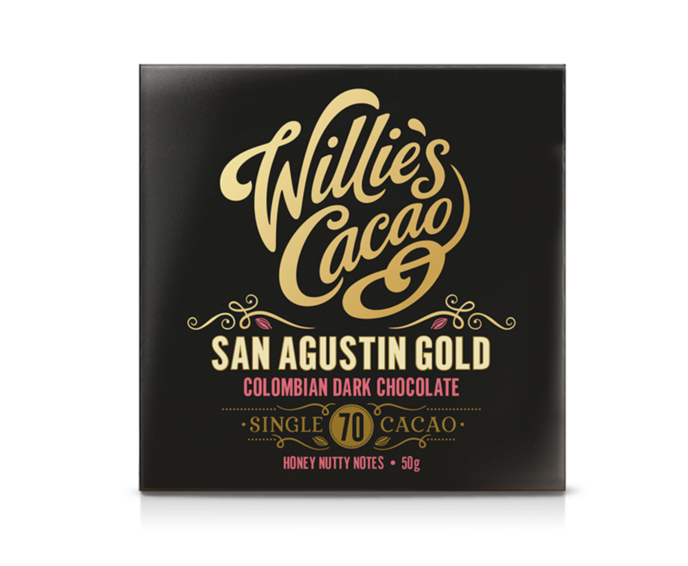 Willie's Cacao 70% hořká čokoláda San Agustin Gold - Kolumbie 50 g