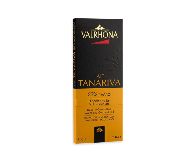 Valrhona TANARIVA 33% mléčná čokoláda 70g