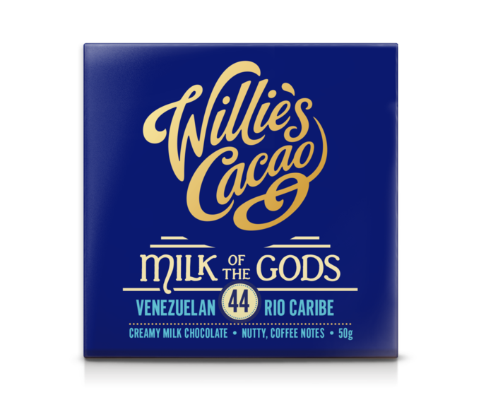 Willie's Cacao 44% mléčná čokoláda Milk of the Gods Rio Caribe 50 g