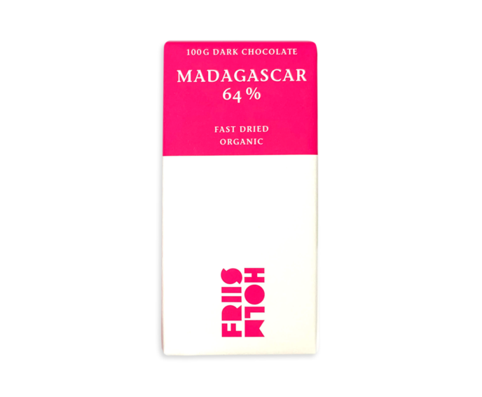 FRIIS-HOLM 64% hořká čokoláda MADAGASCAR FAST DRIED BIO 100 g