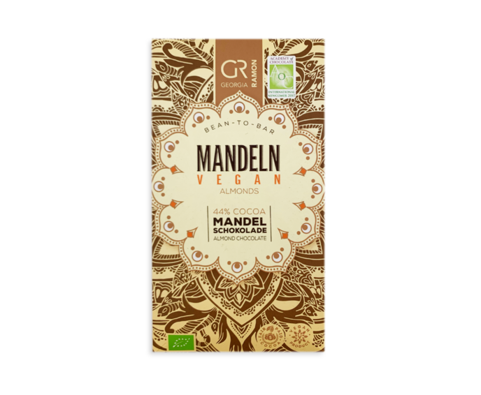 GR mandlová mléčná čokoláda - mandle vegan BIO 50g