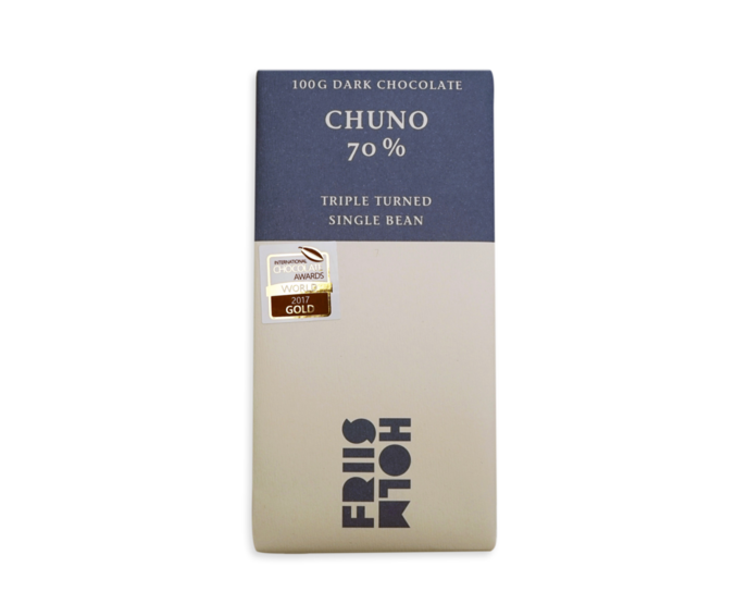 FRIIS-HOLM 70% hořká čokoláda CHUNO TRIPLE TURNED 100 g
