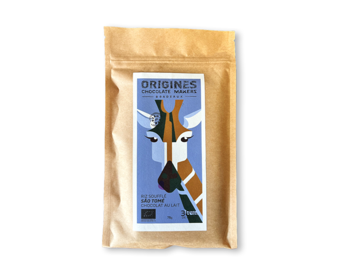 ORIGINES Chocolate Makers 38% mléčná čokoláda RIZ SOUFFLÉ BIO 75 g