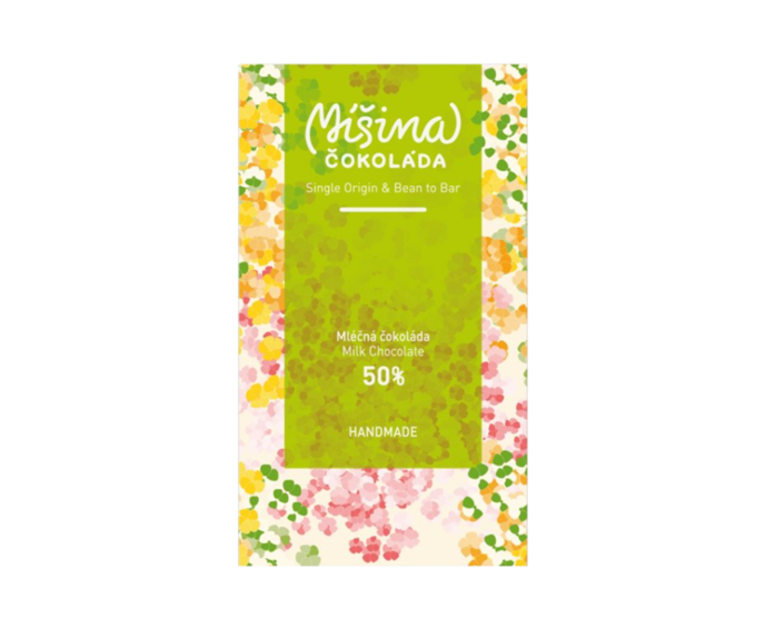 Míšina čokoláda 50% mléčná čokoláda UGANDA 50 g