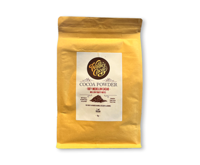 Willie's Cacao 100% kakaový prášek Medellin Cacao 1000 g