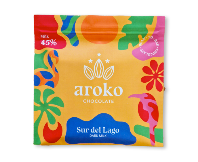 AROKO CHOCOLATE 45% mléčná čokoláda SUR DEL LAGO DARK MILK 50 g