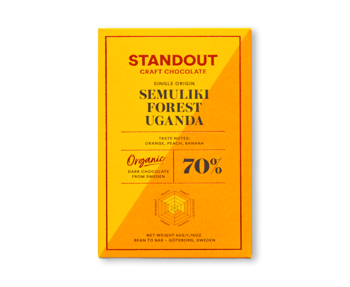 Standout Chocolate 70% hořká čokoláda Semuliki Forest Uganda BIO 50 g