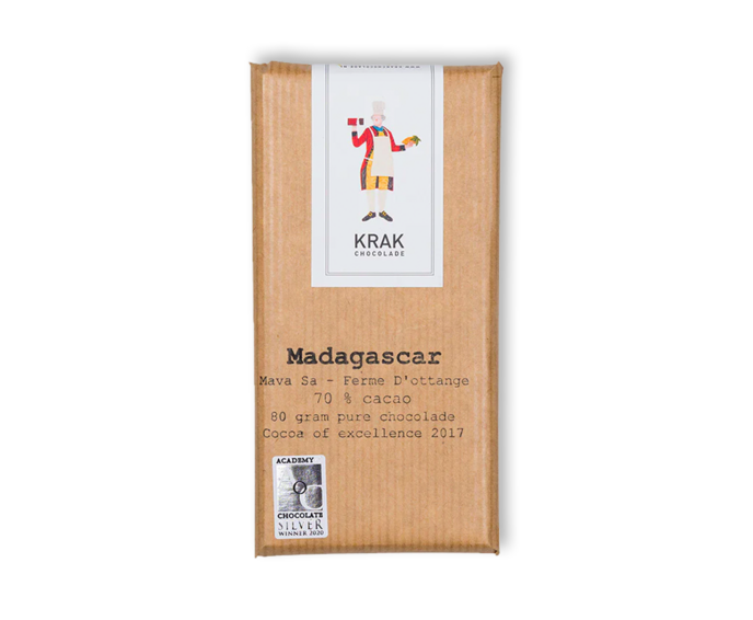 KRAK 70% hořká čokoláda MADAGASCAR Mava Sa - Ferme D'Ottange 80 g