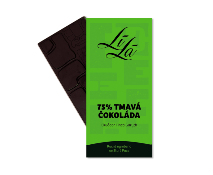 LÍLÁ 75% hořká čokoláda EKVÁDOR Finca Garyth 50 g