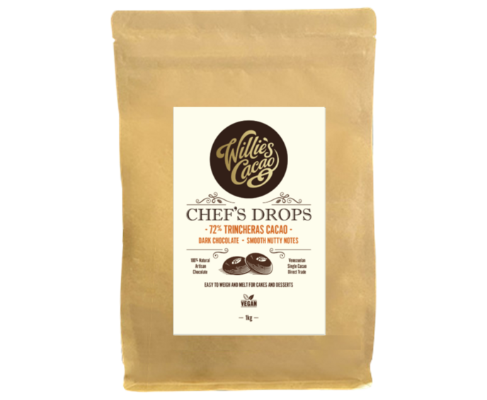Willie's Cacao 72% hořké čokoládové čočky Venezuela Las Trincheras 1000 g