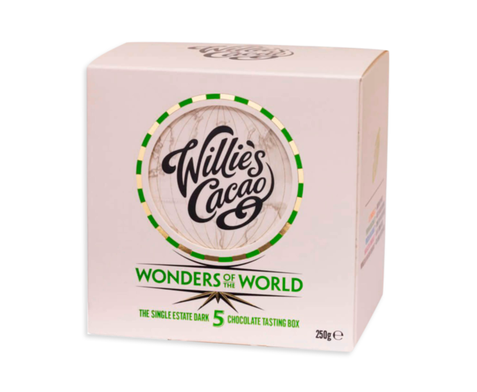 Willie's Cacao degustační sada čokolád WONDERS OF THE WORLD 250 g